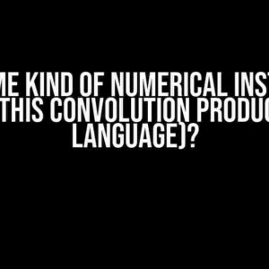 Is it some kind of numerical instability for this convolution product (C language)?