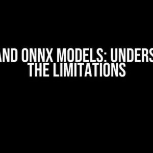 ML.NET and ONNX Models: Understanding the Limitations